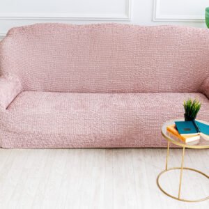 Чехол на 3-ех местный диван "Микрофибра" Пепельно-розовый